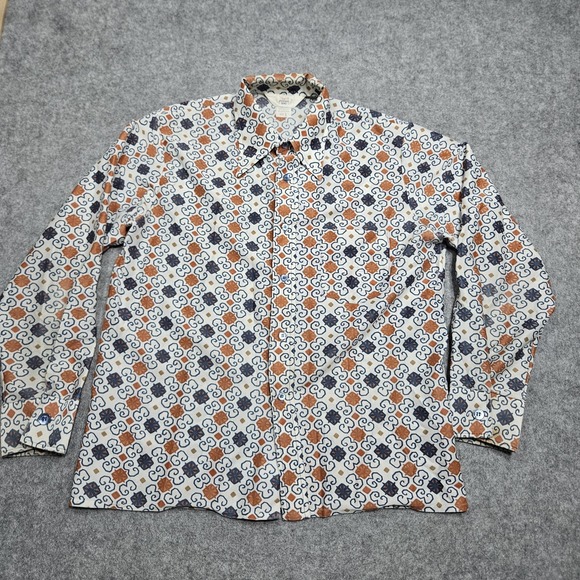 Jantzen Other - Vintage Jantzen 100 Men's Shirt Large 1970s Collared Button See Flaws